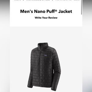 Patagonia Men’s Nano-Puff Black Large